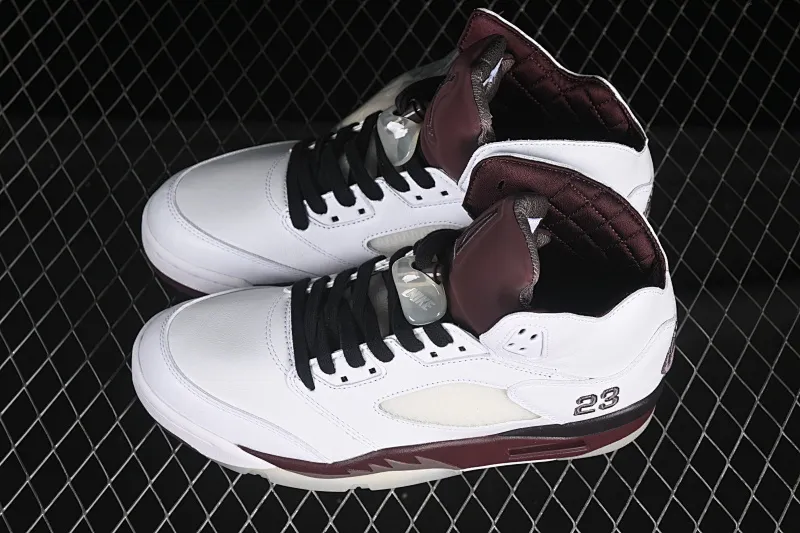 All Categories Air Jordan Jordan Series Basketball Shoes Air Jordan 5 Special Price OG Version A Ma Maniere x Air Jordan 5 Retro "Violet Ore" AJ5 Joe 5 White Wine Red IB1528-100